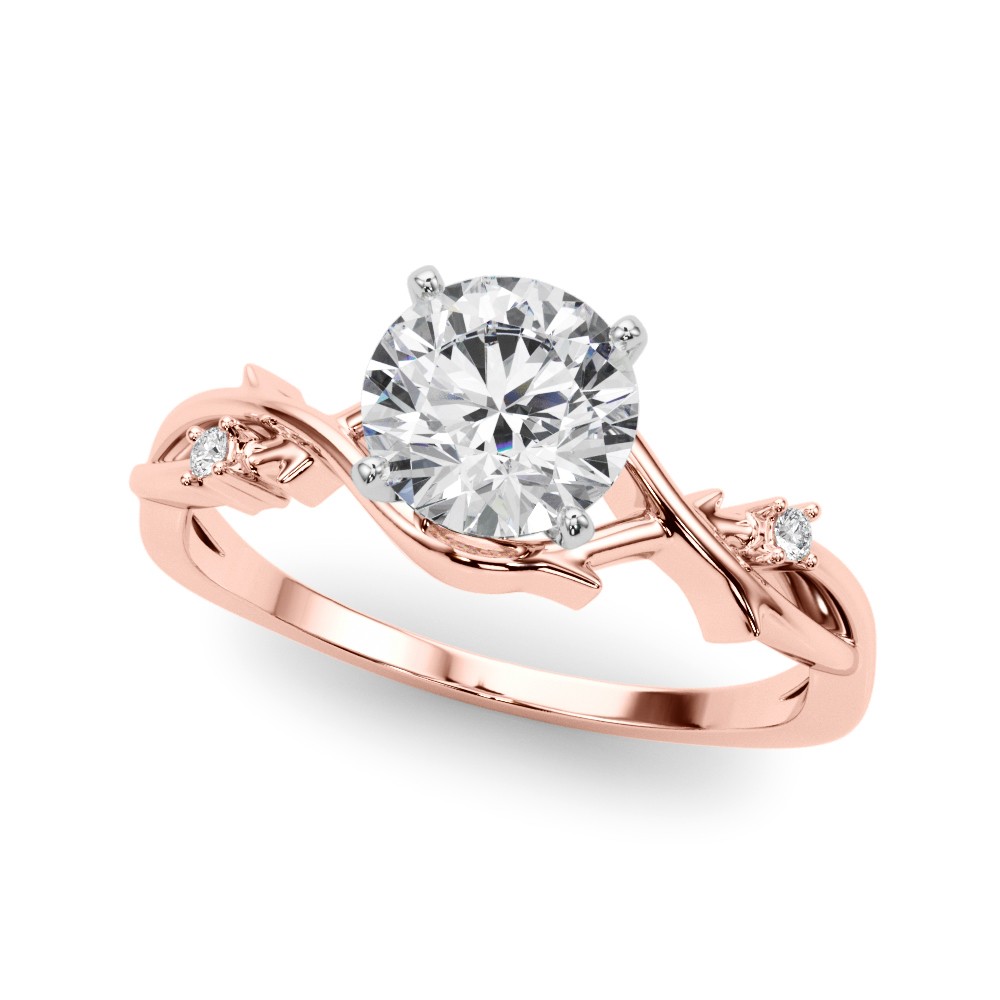Zoren Lab-Created Diamond 4 Prong Setting  Engagement Ring