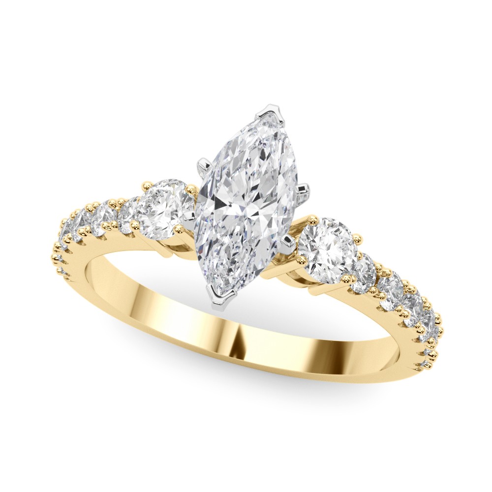 6 Prong Set Lab-Created Diamond  Engagement Ring