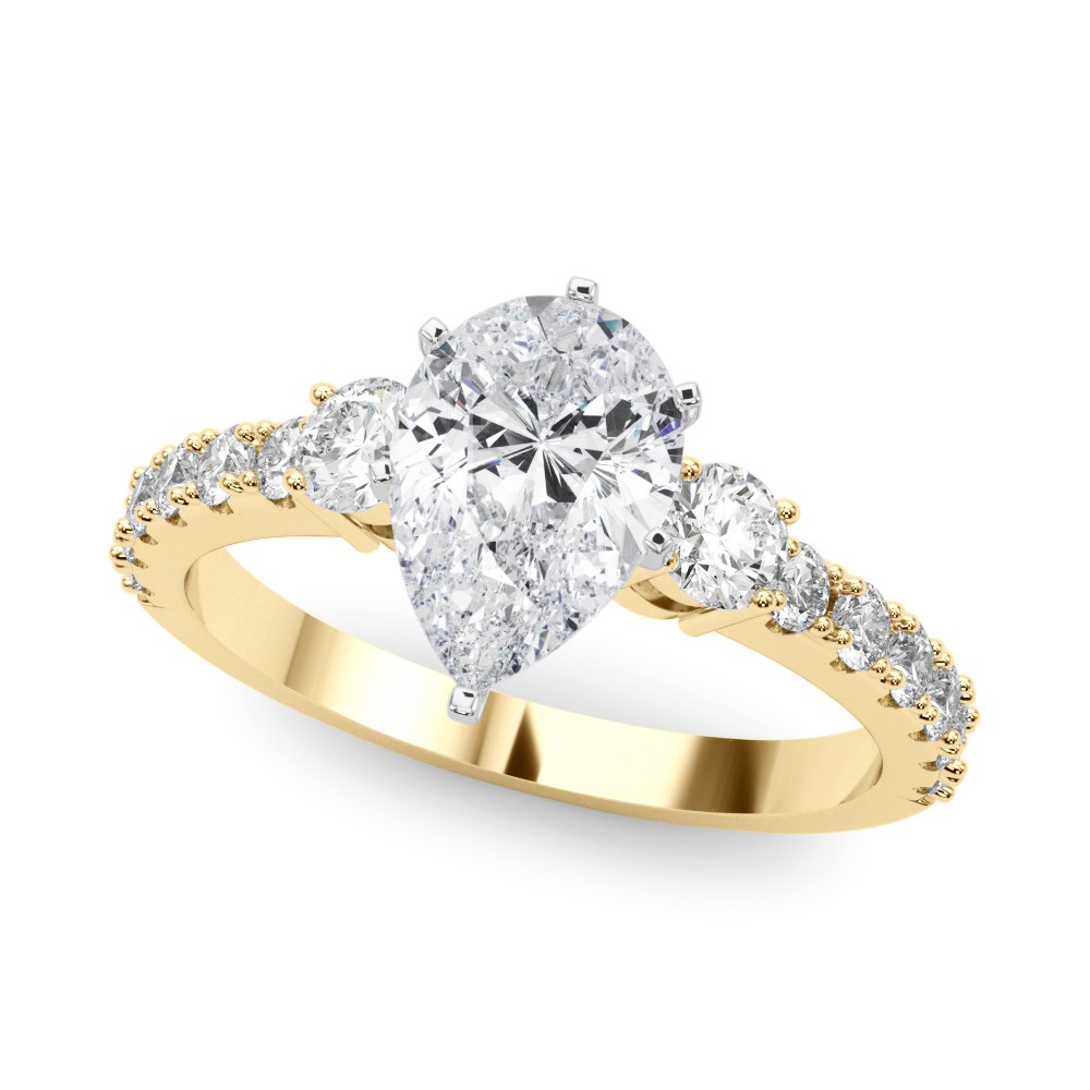 6 Prong Set Lab-Created Diamond  Engagement Ring