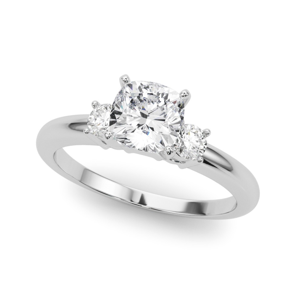 4 Prong Set Lab-Created Diamond  Engagement Ring