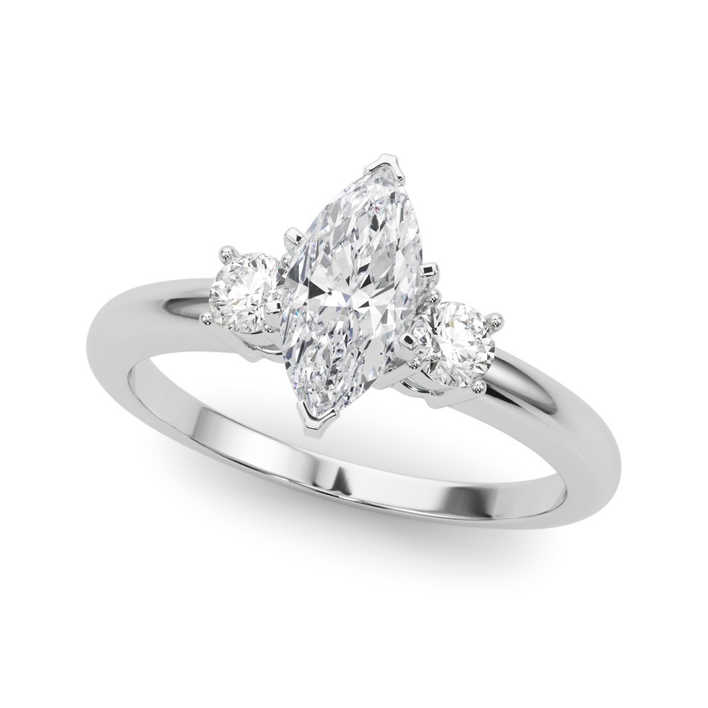 6 Prong Set Lab-Created Diamond  Engagement Ring