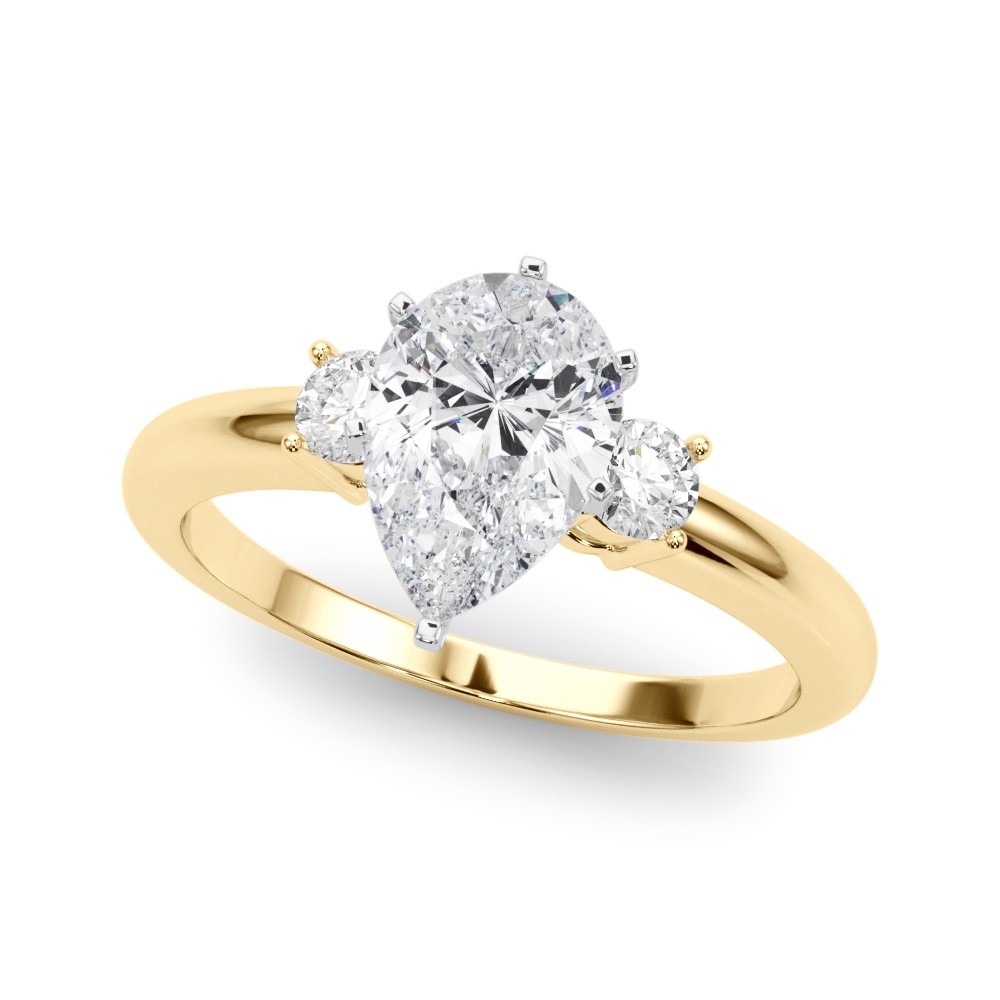 6 Prong Set Lab-Created Diamond  Engagement Ring