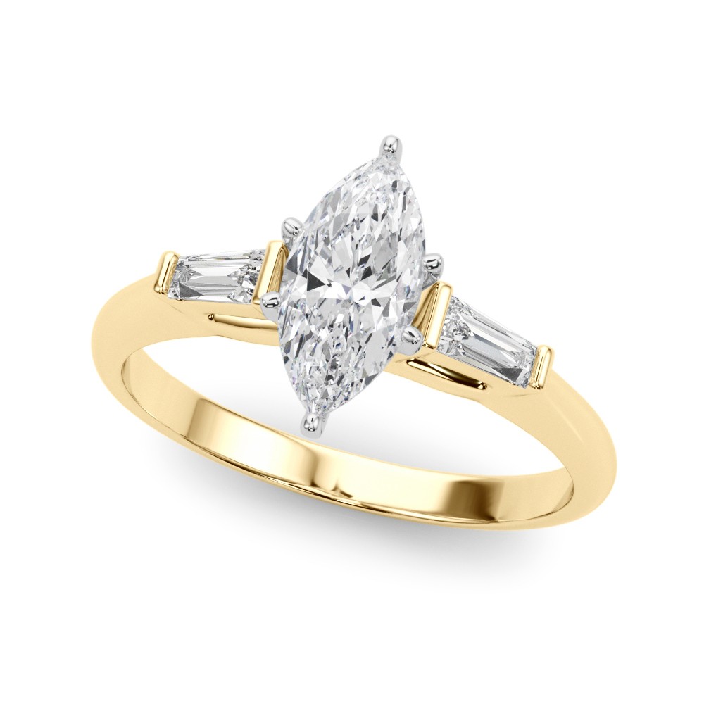 6 Prong Set Lab-Created Diamond  Engagement Ring