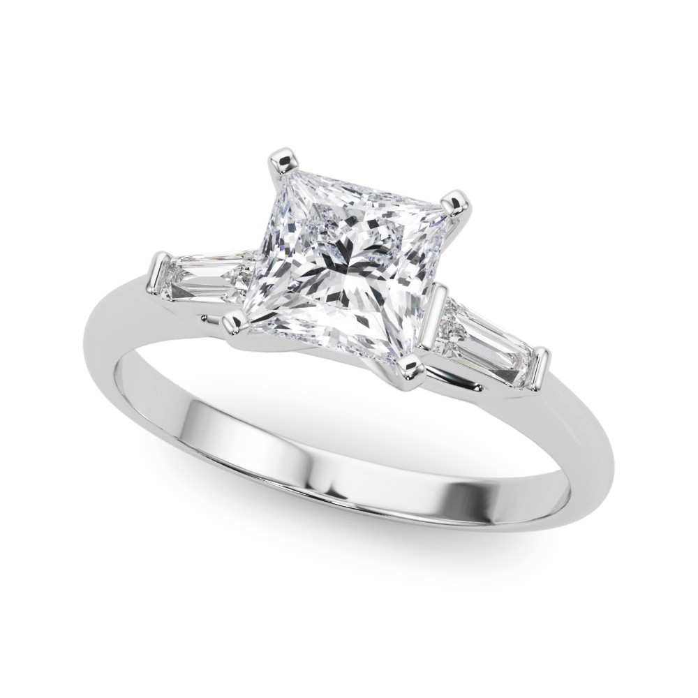 4 Prong Set Lab-Created Diamond  Engagement Ring