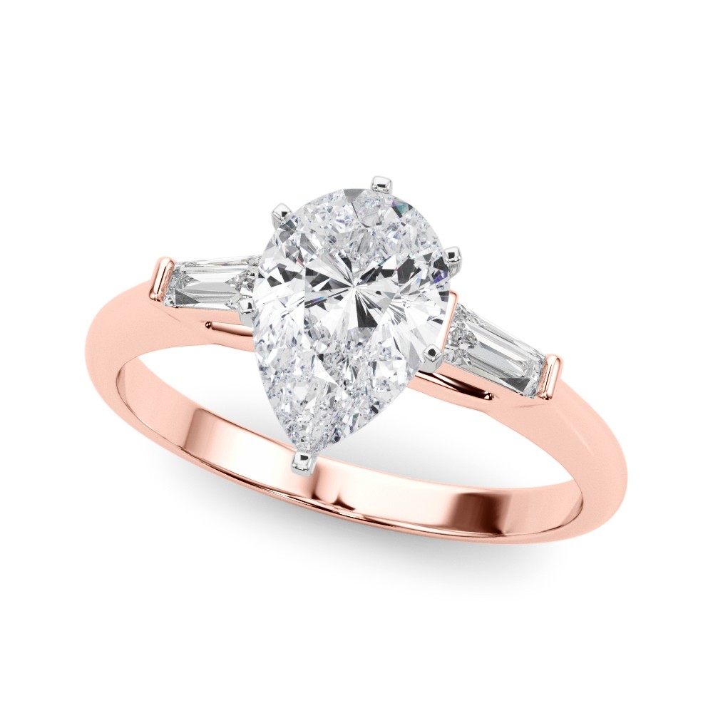 6 Prong Set Lab-Created Diamond  Engagement Ring