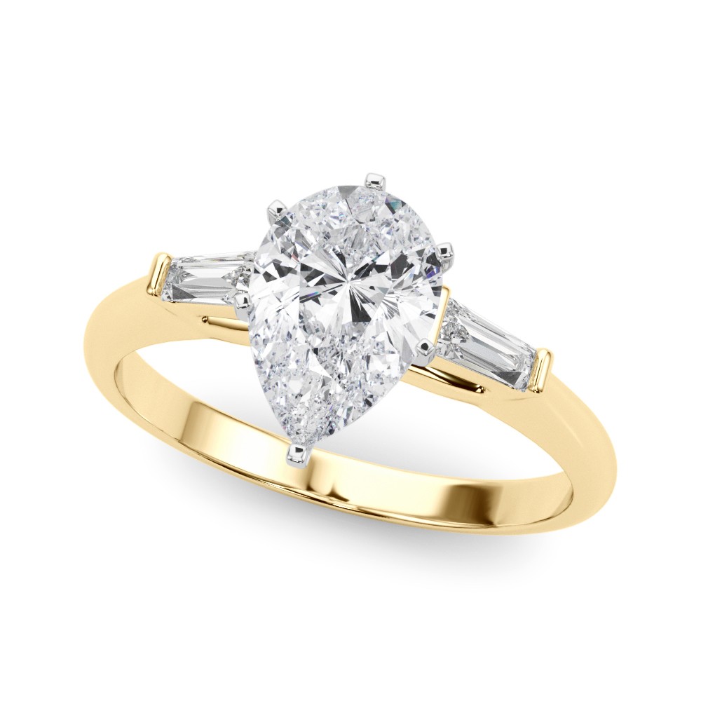 6 Prong Set Lab-Created Diamond  Engagement Ring