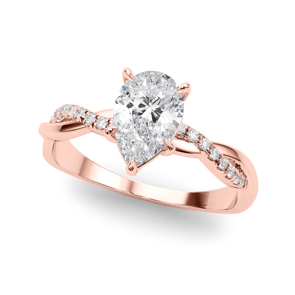 Zade Lab-Created Diamond 5 Prong Setting  Engagement Ring