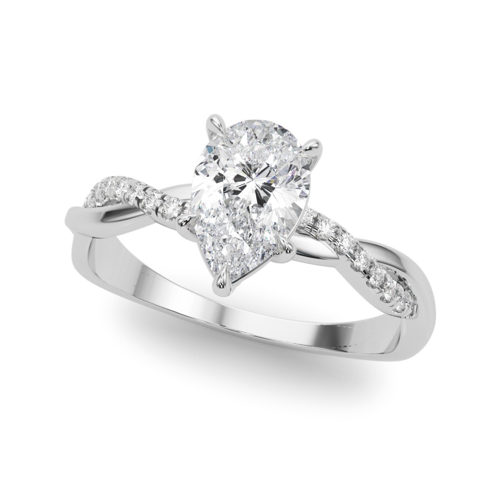 Zade Lab-Created Diamond 5 Prong Setting  Engagement Ring