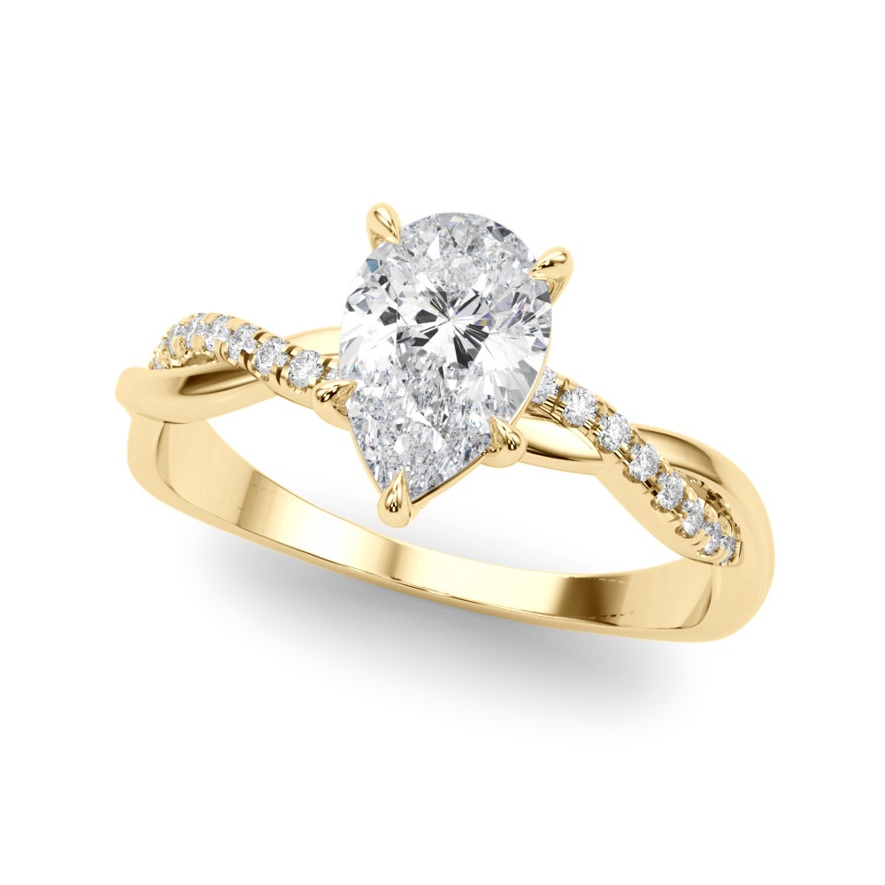 Zade Lab-Created Diamond 5 Prong Setting  Engagement Ring