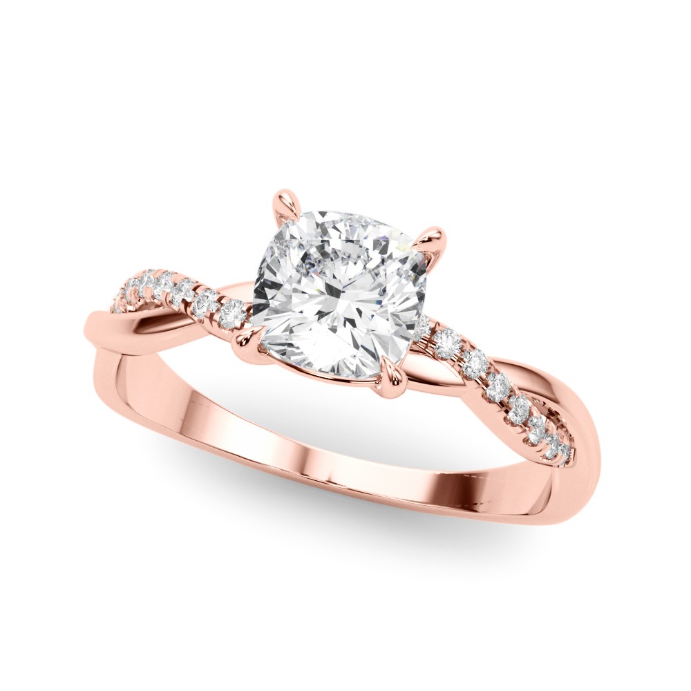 Zayna Lab-Created Diamond 4 Prong Setting  Engagement Ring