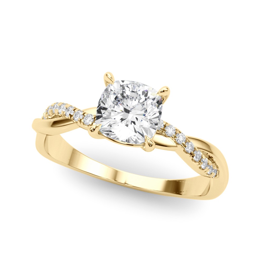 Zayna Lab-Created Diamond 4 Prong Setting  Engagement Ring