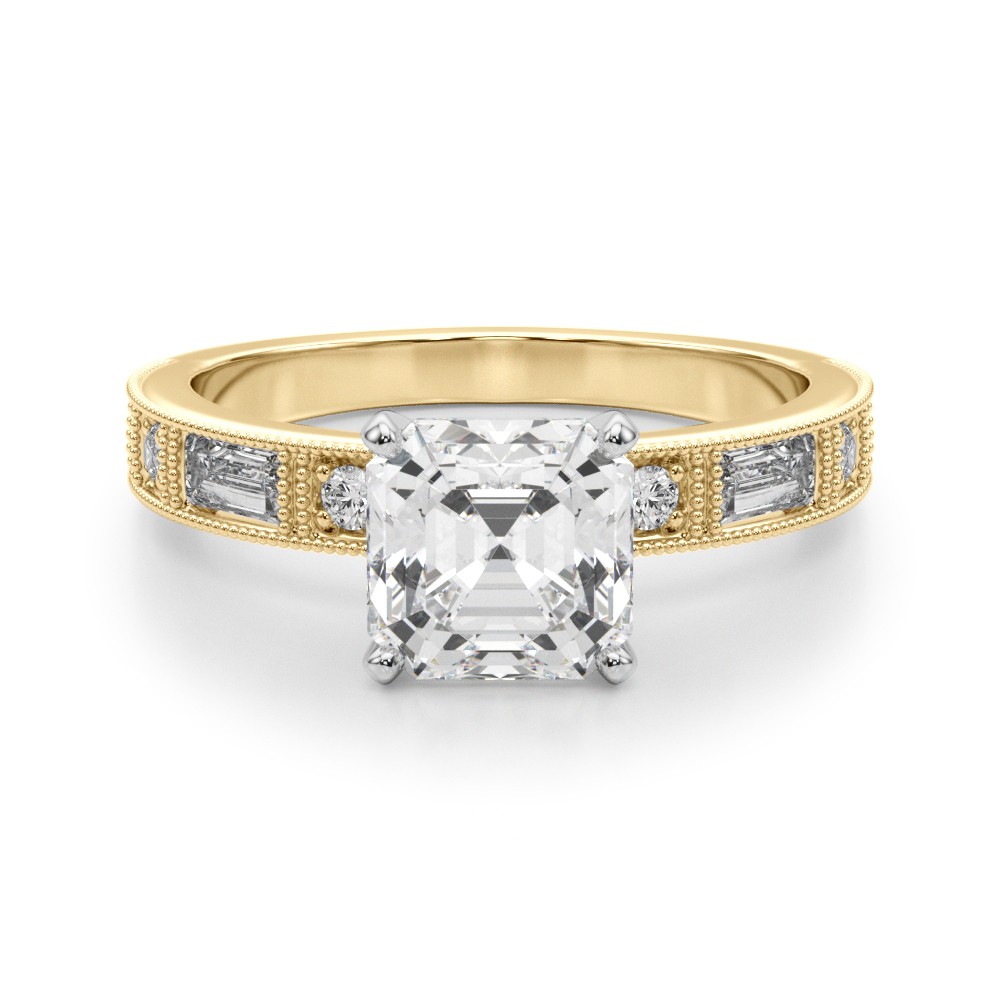 Steffni Natural Diamond 4 Prong  Engagement Ring