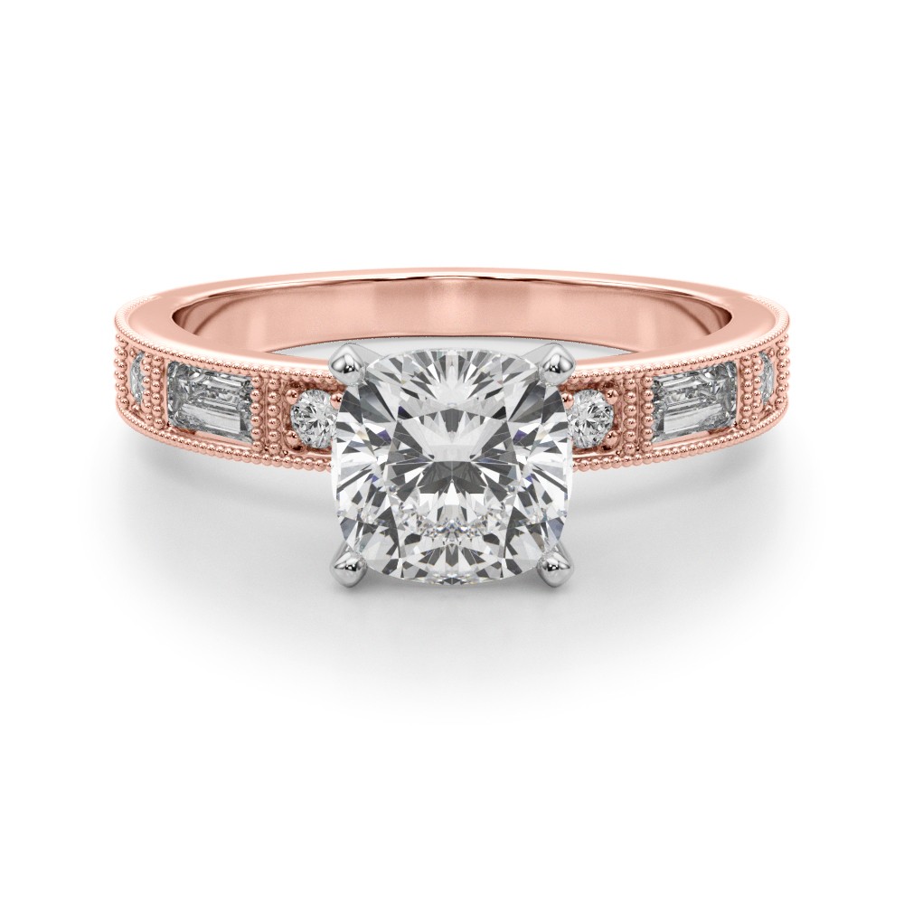 Steffni Natural Diamond 4 Prong  Engagement Ring