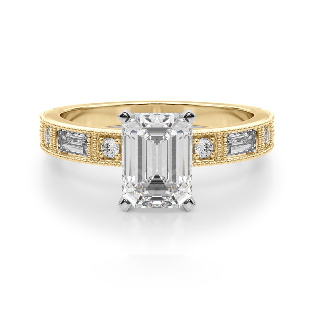 Steffni Natural Diamond 4 Prong  Engagement Ring