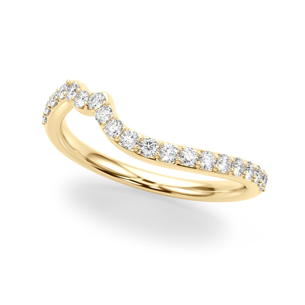 Xcaret Lab-Created Diamond Pave Setting  Wedding Ring