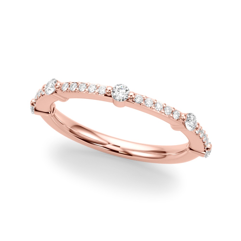 Olrina Natural Open Pave set  Diamond Ring