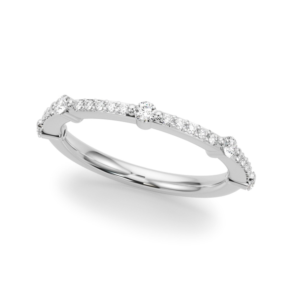 Olrina Natural Open Pave set  Diamond Ring