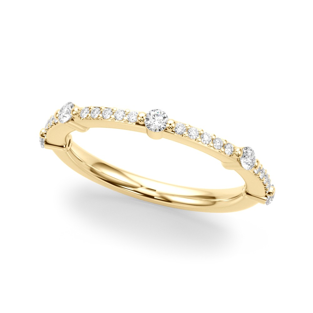 Olrina Natural Open Pave set  Diamond Ring