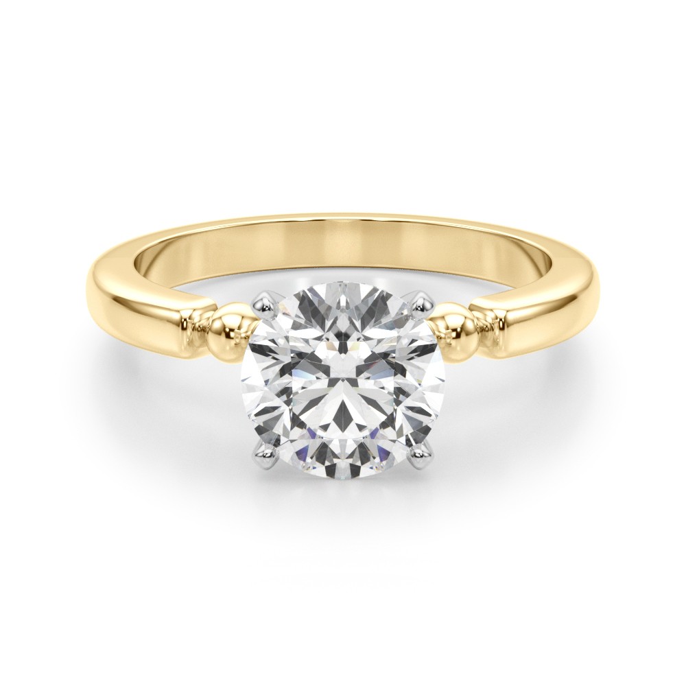 Judy Natural Diamond 4 Prong  Engagement Ring