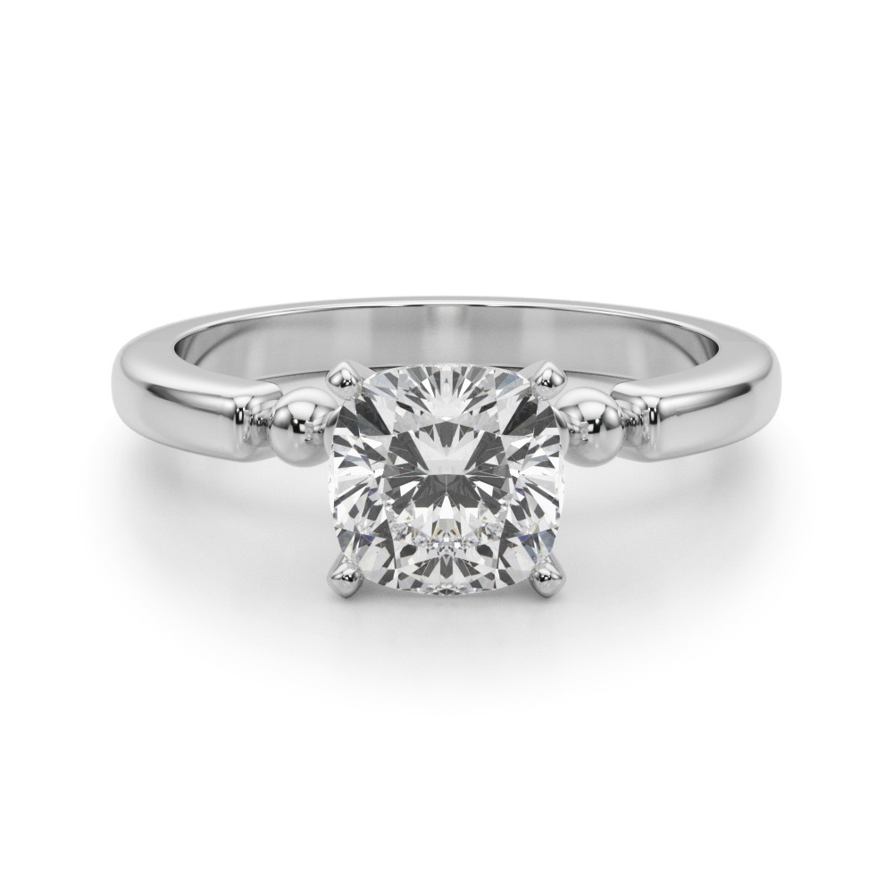 4 Prong Natural Diamond  Engagement Ring