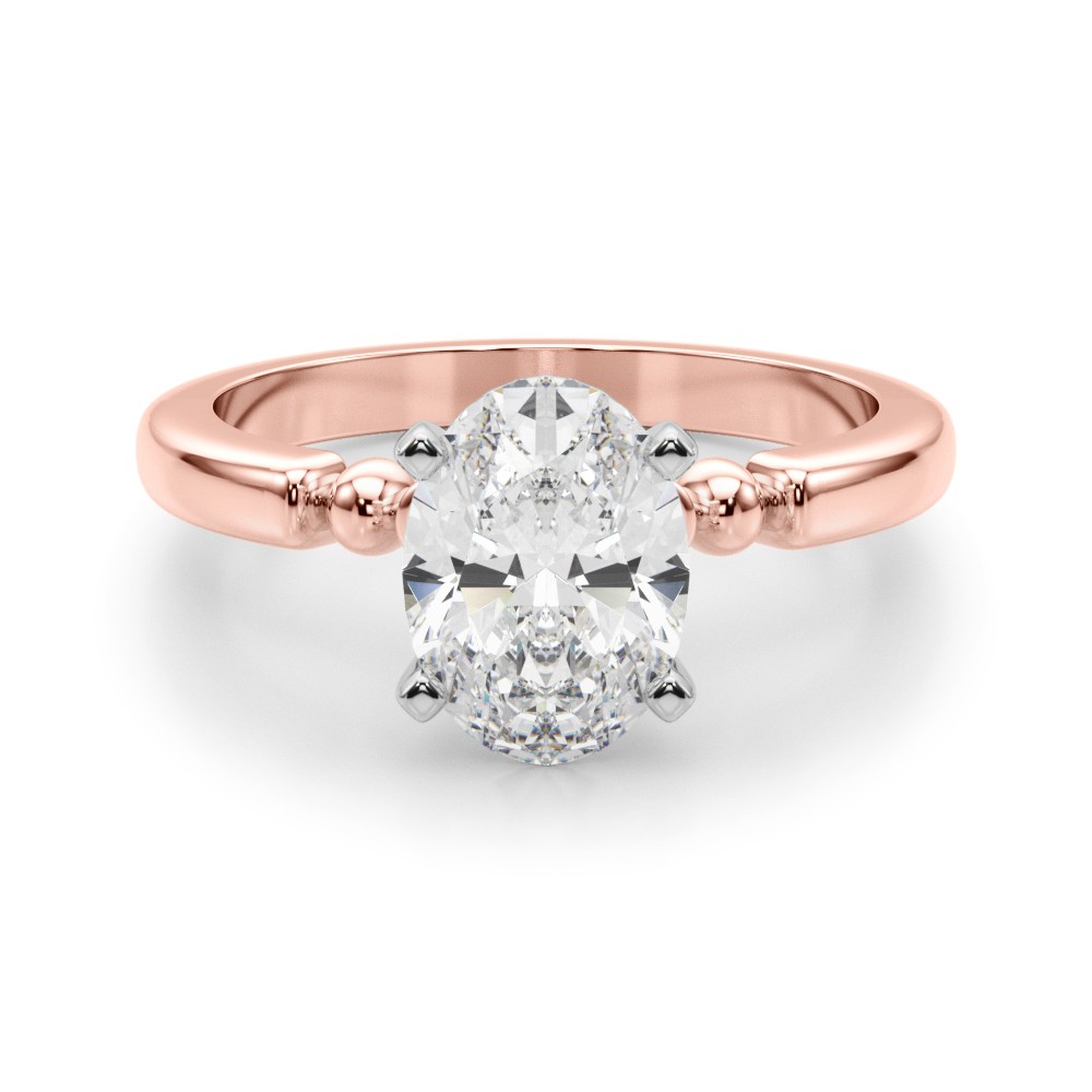 4 Prong Natural Diamond  Engagement Ring