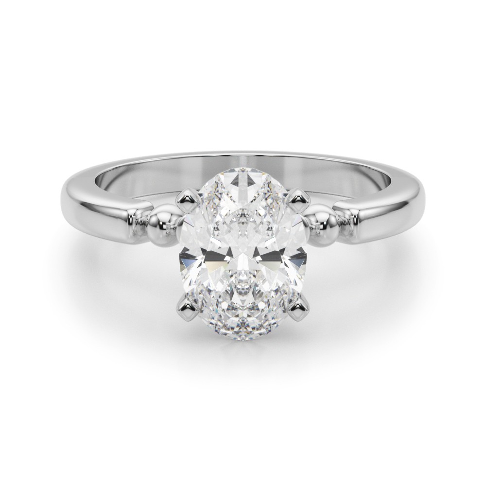 4 Prong Natural Diamond  Engagement Ring