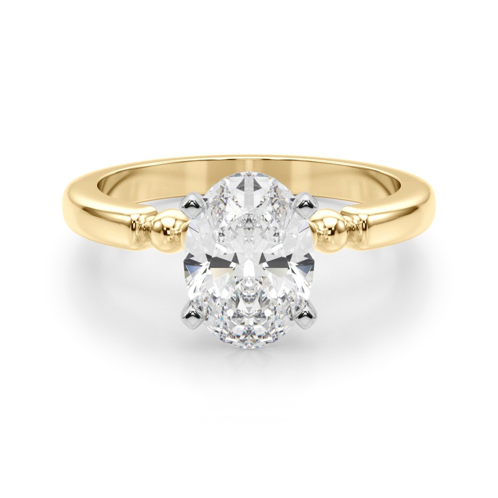 4 Prong Natural Diamond  Engagement Ring