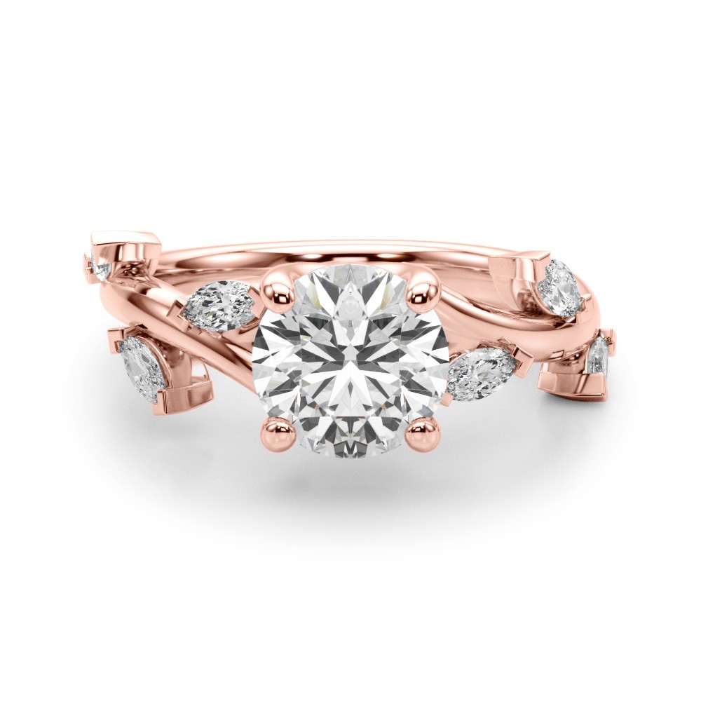 Firola Natural 4 Prong Set  Diamond Ring