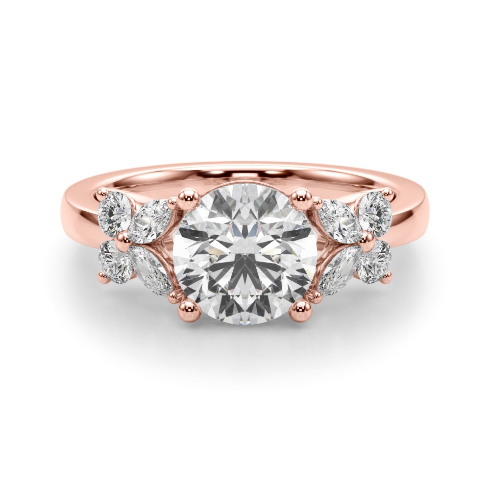 Firolina Natural 4 Prong Set  Diamond Ring