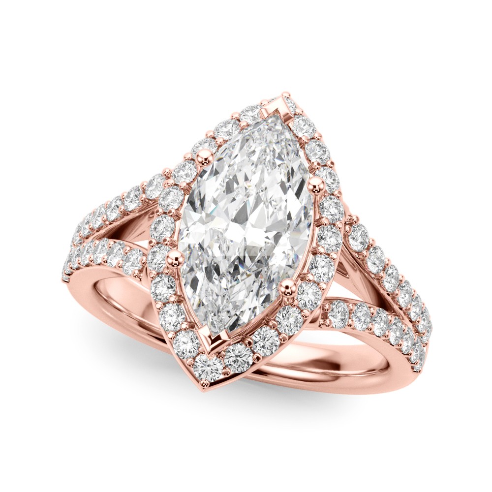 6 Prong Natural Diamond  Engagement Ring