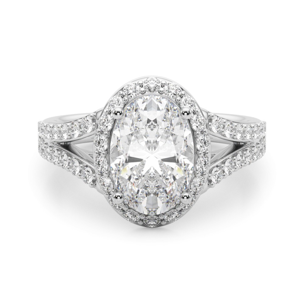 4 Prong Natural Diamond  Engagement Ring