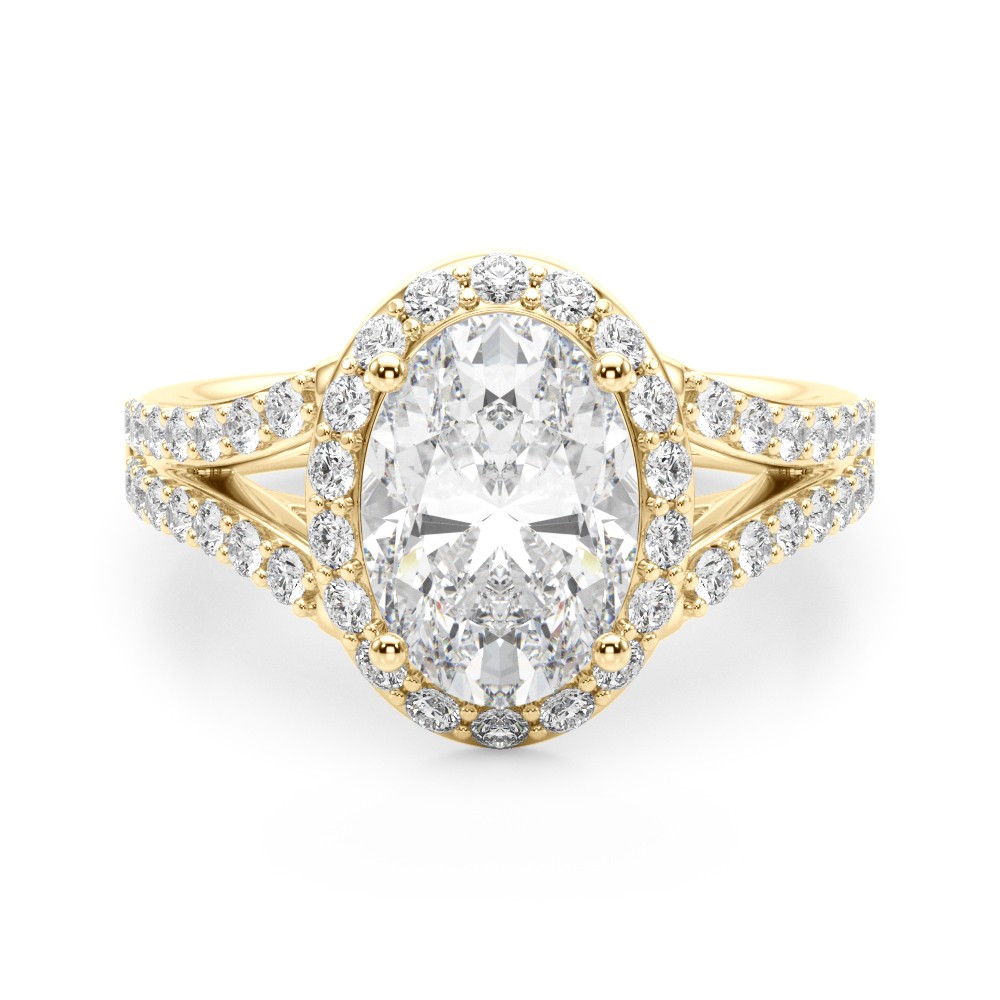 4 Prong Natural Diamond  Engagement Ring