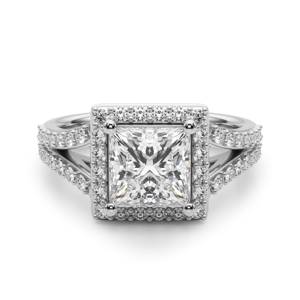 4 Prong Natural Diamond  Engagement Ring