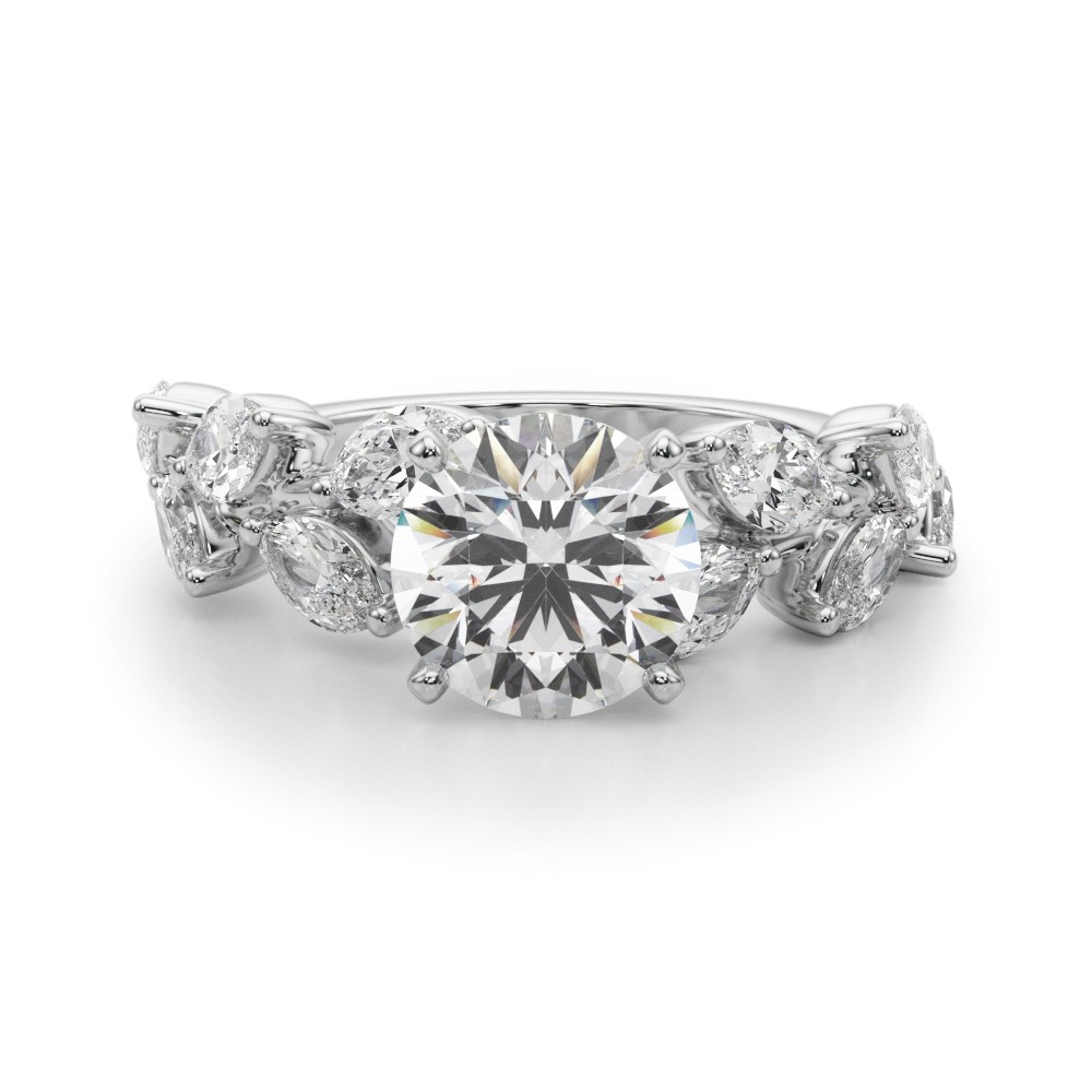 Sefrina Natural 4 Prong Set  Diamond Ring