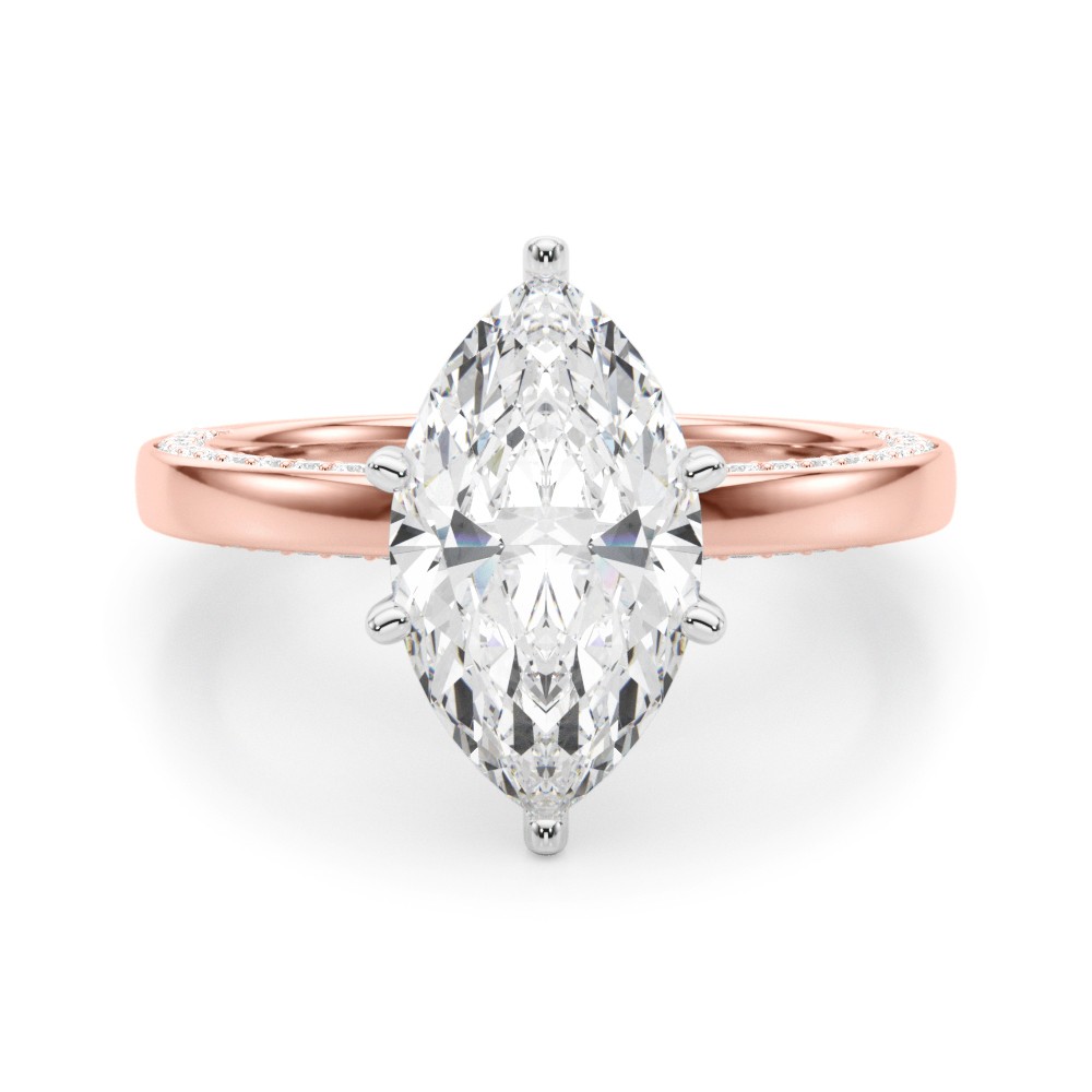 Lab-Created 6 Prong  Diamond Ring