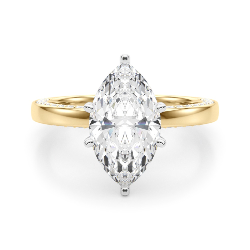 Lab-Created 6 Prong  Diamond Ring