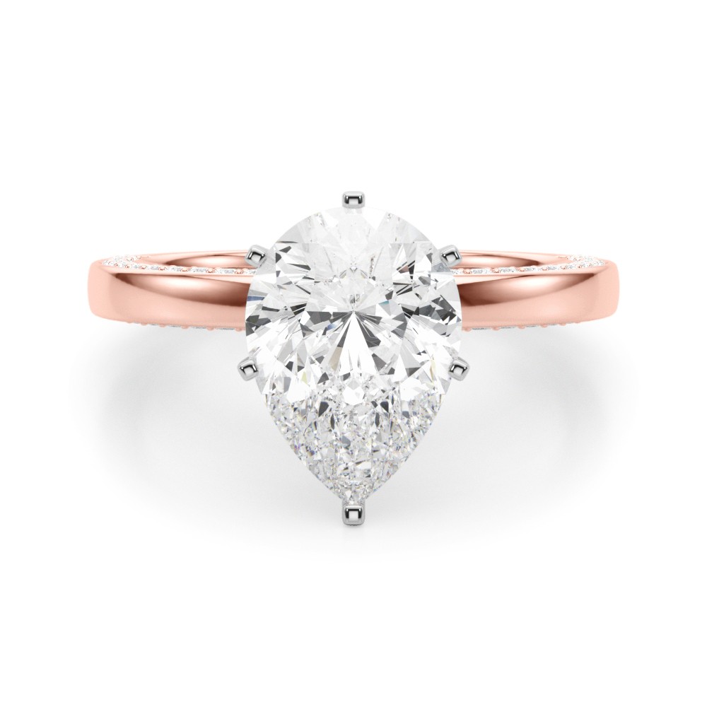 Lab-Created 6 Prong  Diamond Ring