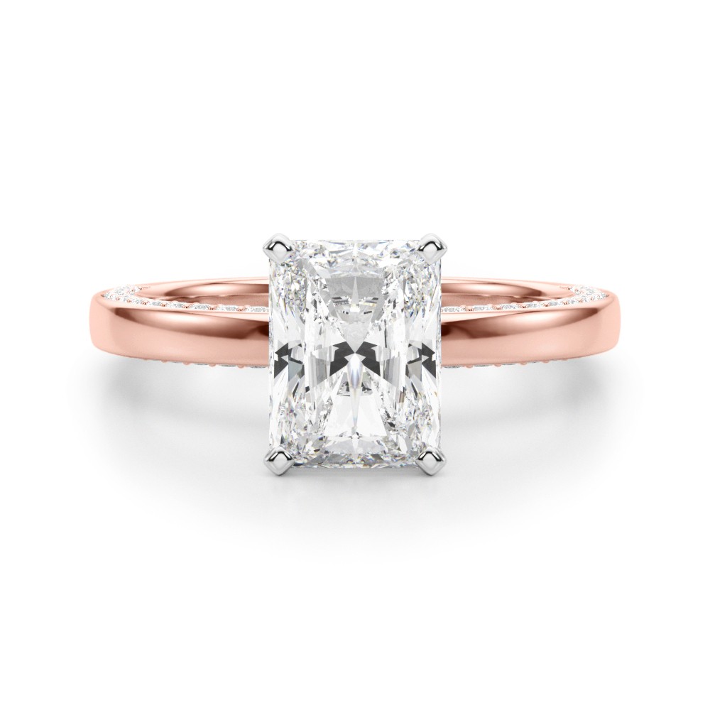 Lab-Created 4 Prong  Diamond Ring