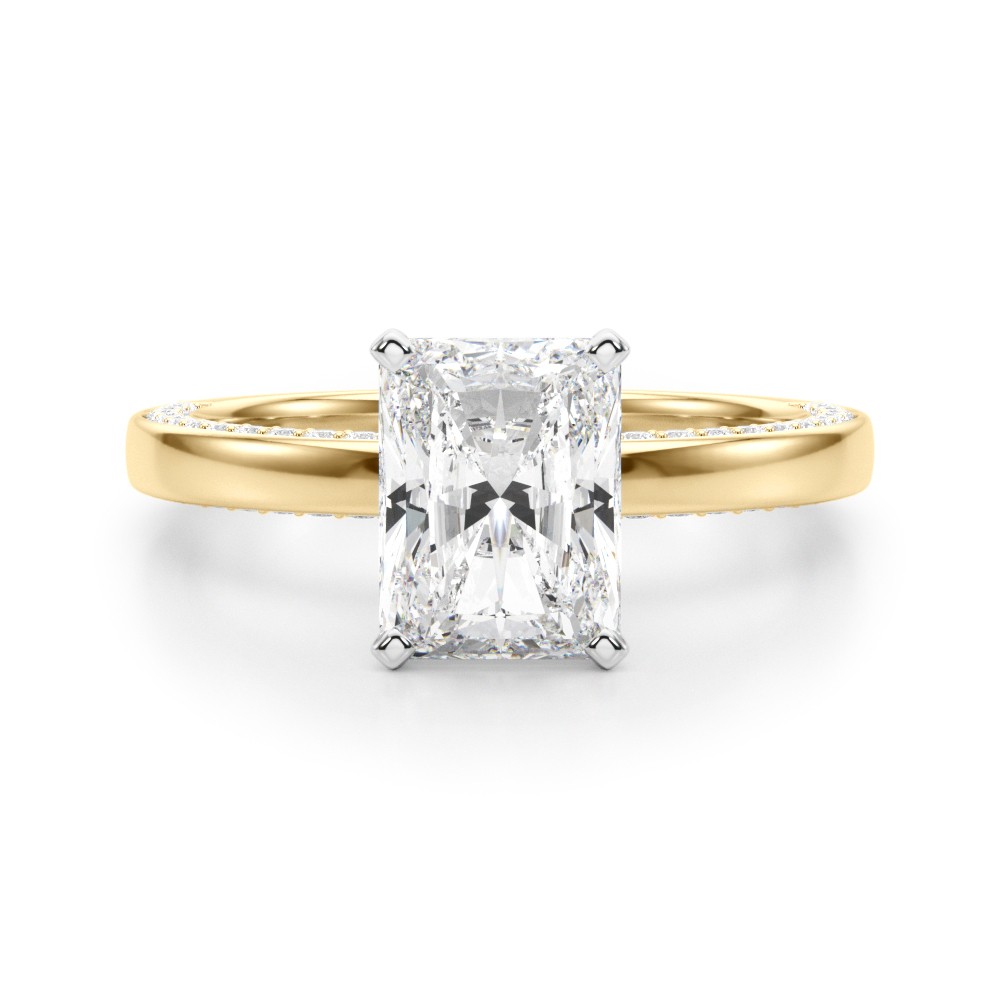 Lab-Created 4 Prong  Diamond Ring