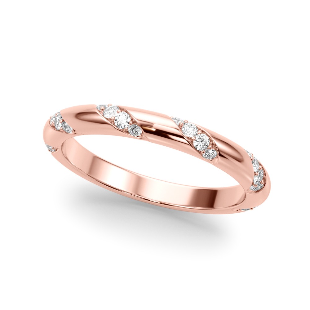 Vennaisa Natural Diamond Flush Set  Wedding Ring