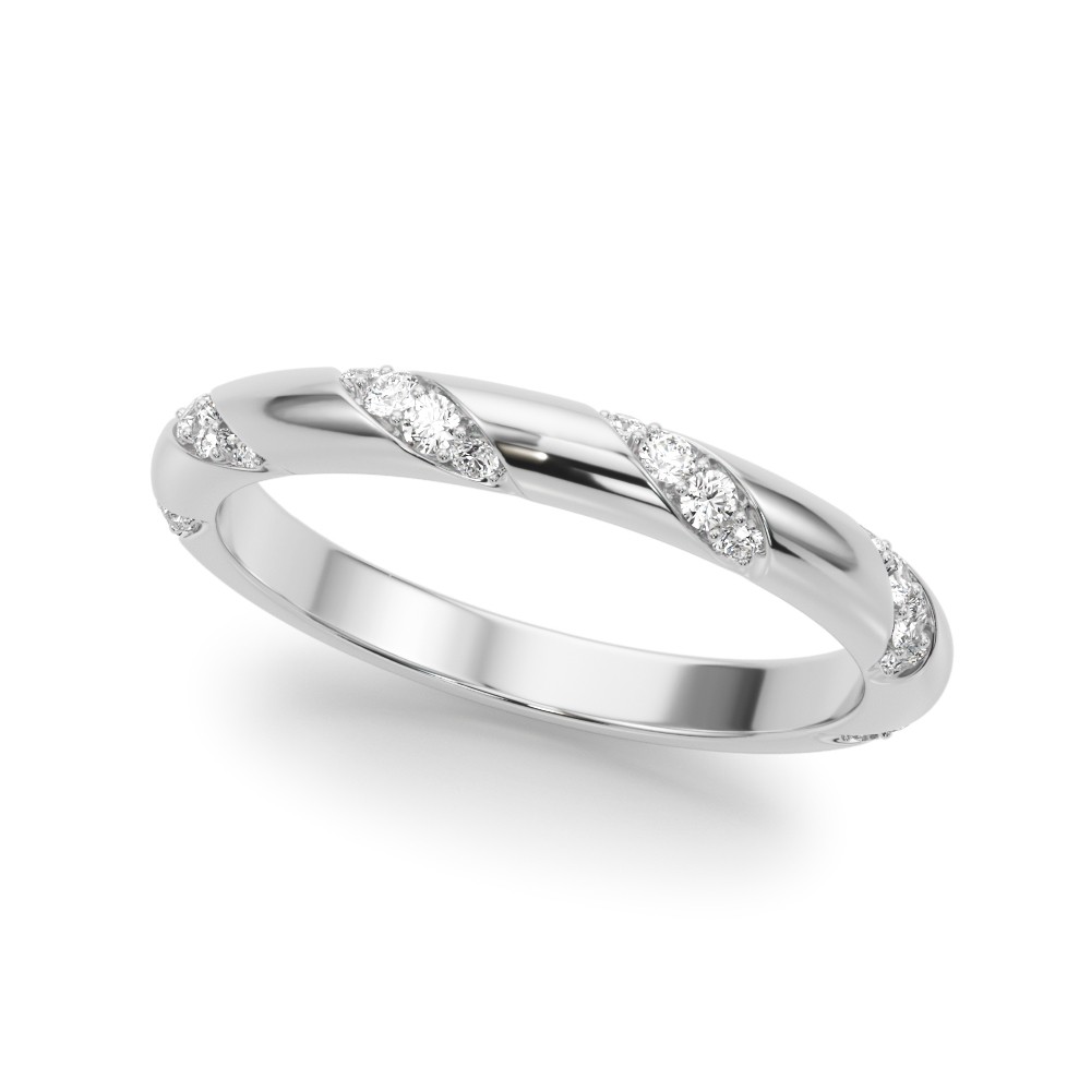 Vennaisa Natural Diamond Flush Set  Wedding Ring