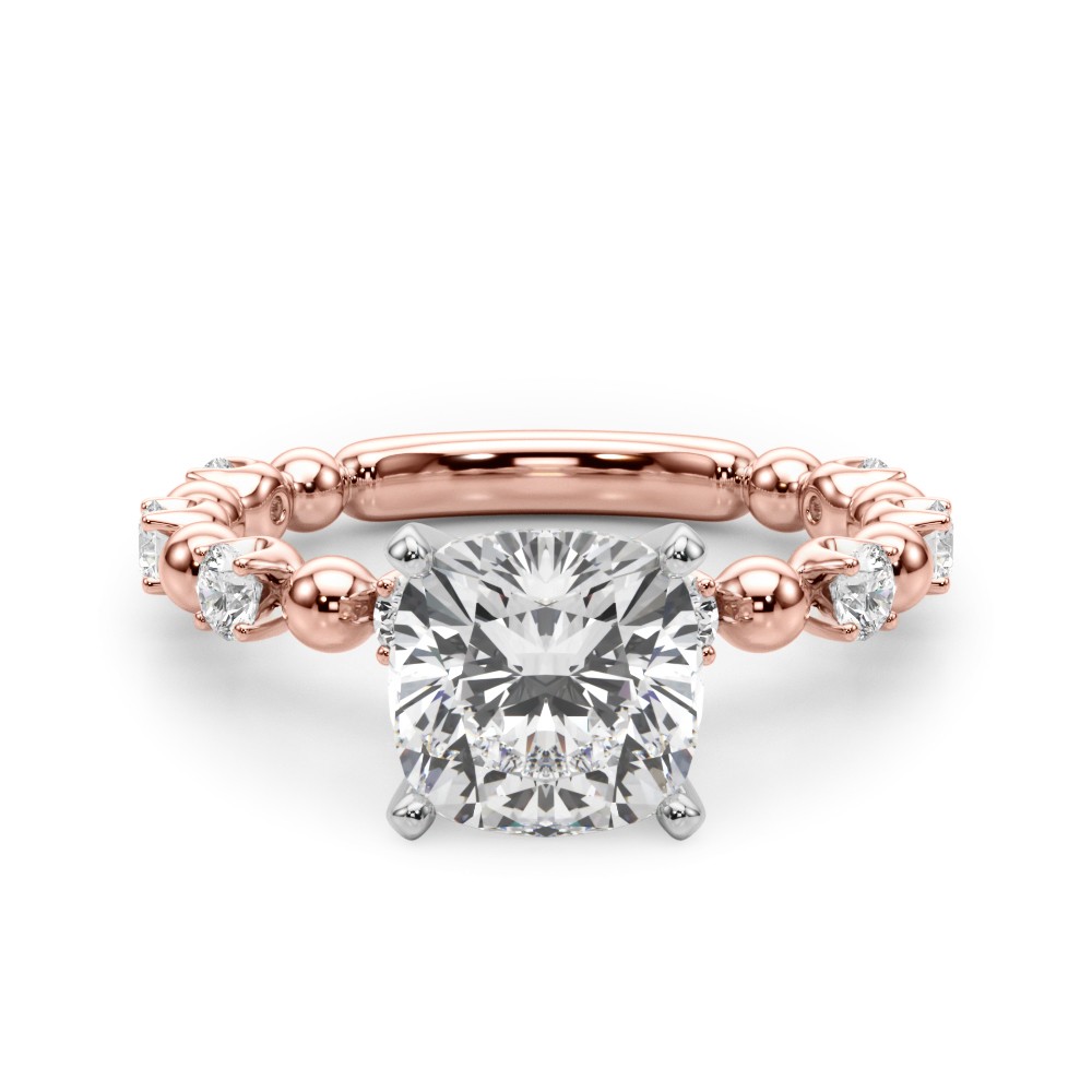 Pricilian Natural Diamond 4 Prong  Engagement Ring