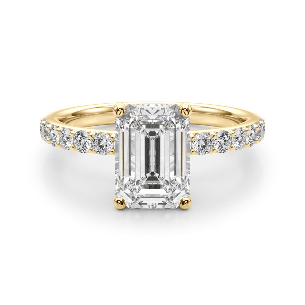 Elidza Natural Diamond 4 Prong  Engagement Ring