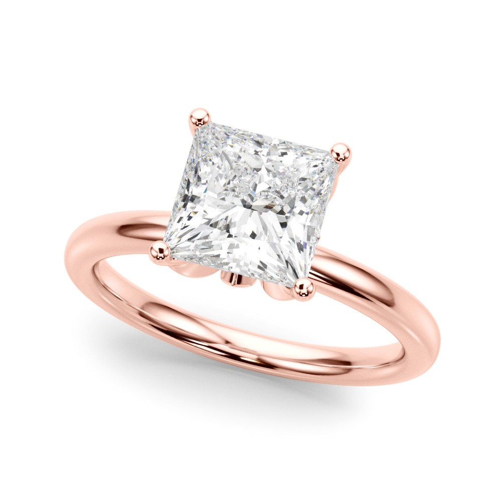 Yamara Lab-Created Diamond 4 Prong Set  Engagement Ring