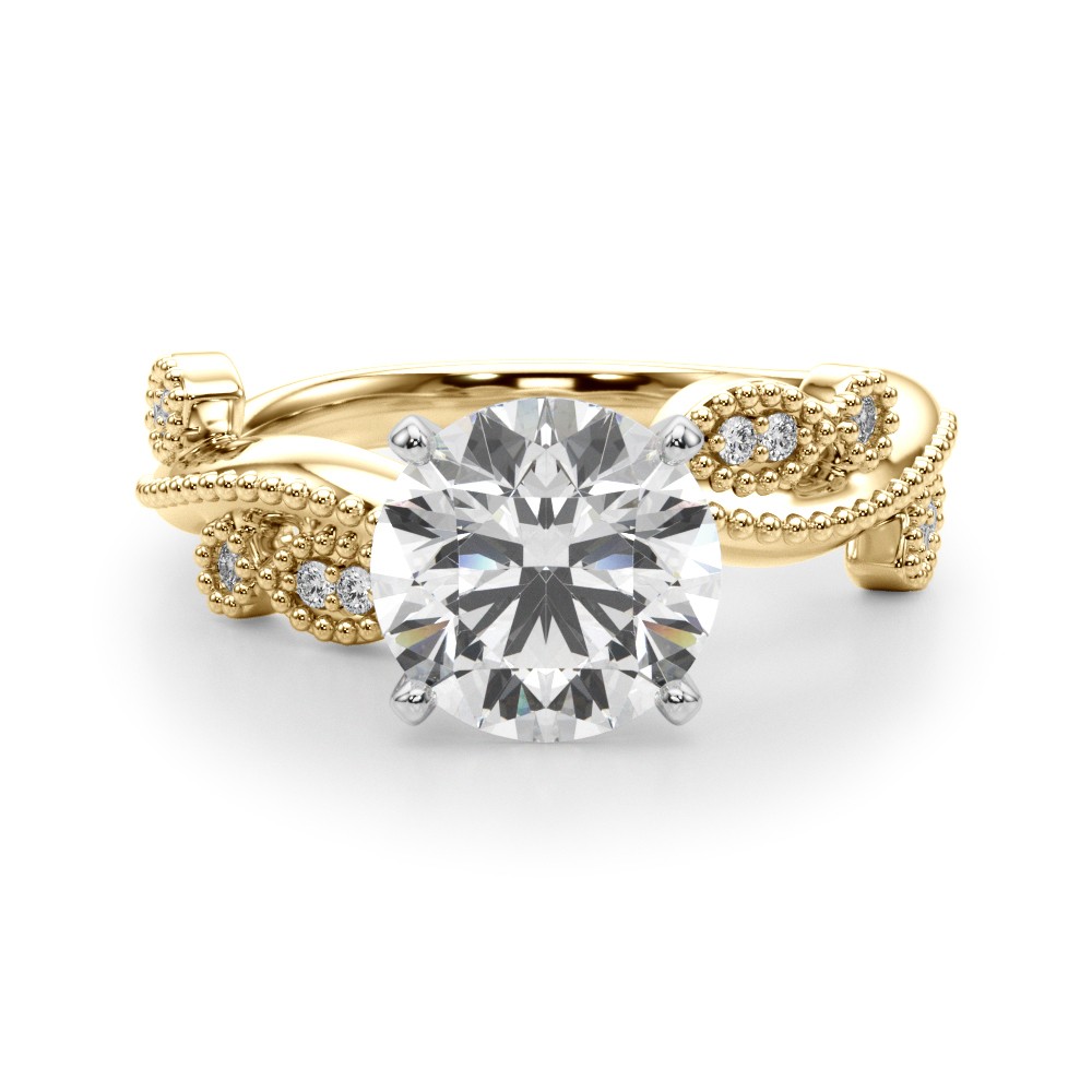 Sofilin Lab-Created 4 Prong Set  Diamond Ring