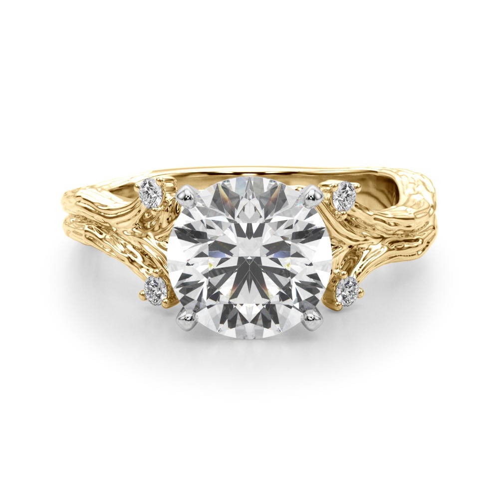 Saronia Natural 4 Prong Set  Diamond Ring