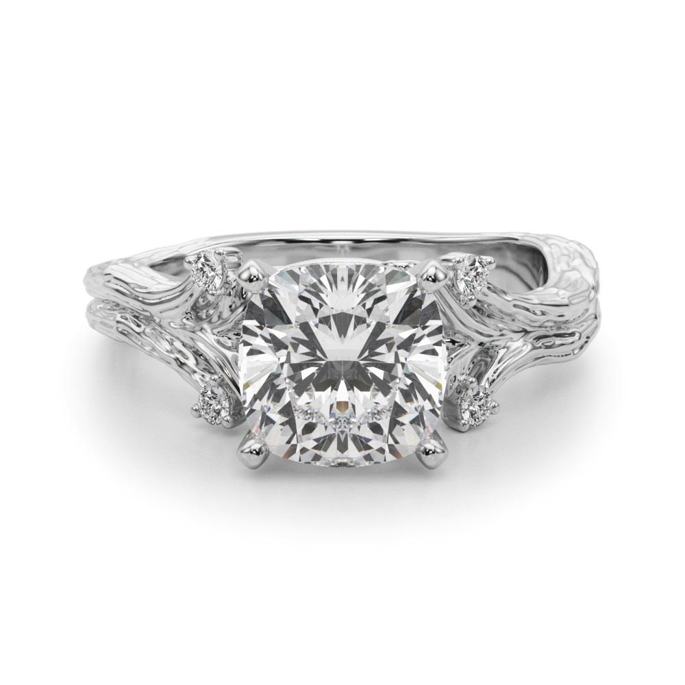 Saronia Natural 4 Prong Set  Diamond Ring