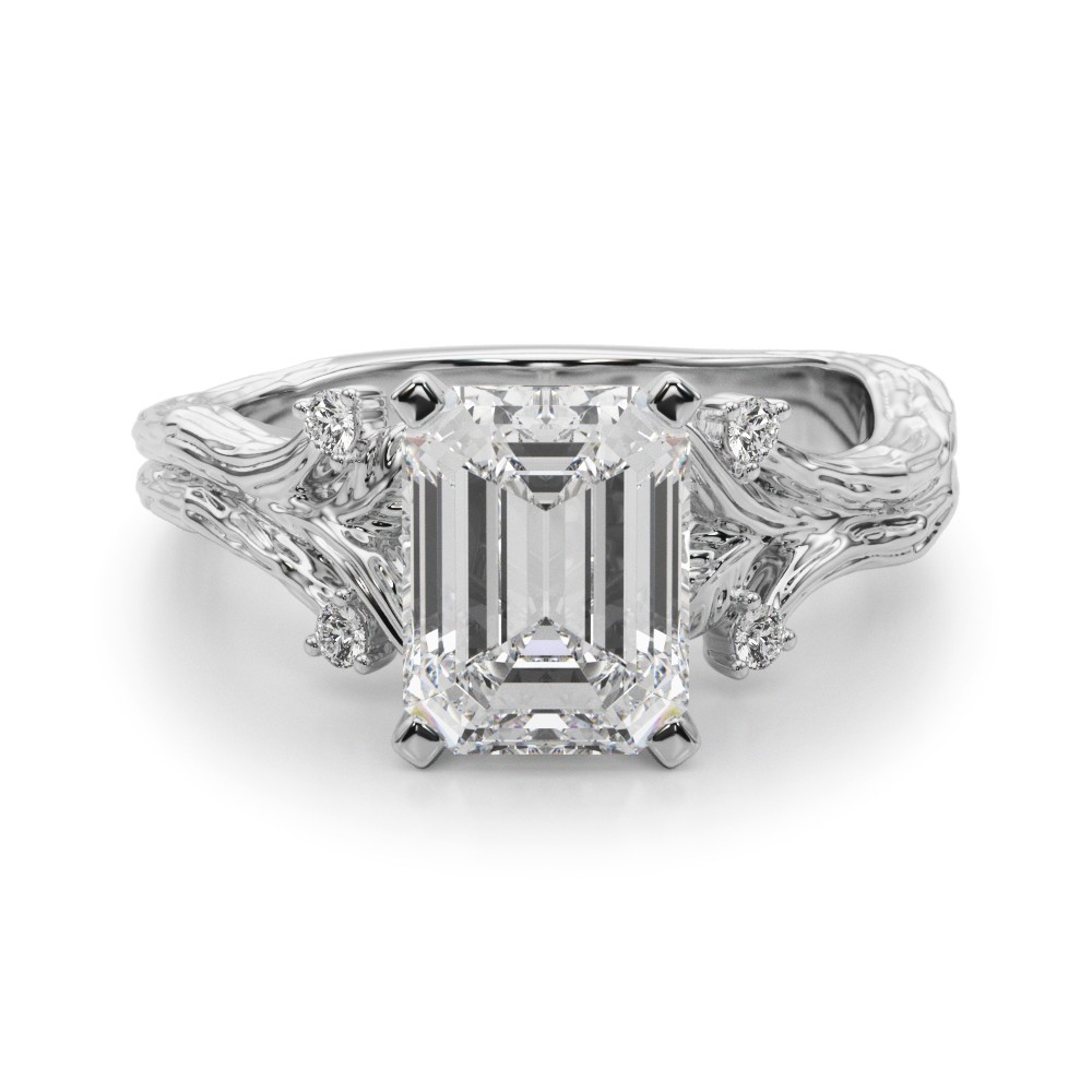 Saronia Natural 4 Prong Set  Diamond Ring