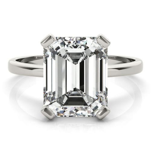 4 Prong Natural Diamond  Engagement Ring