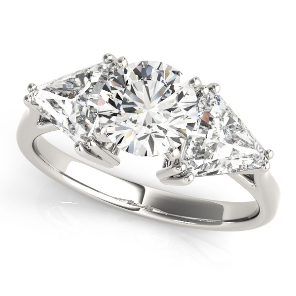 4 Prong Set Natural Diamond  Engagement Ring